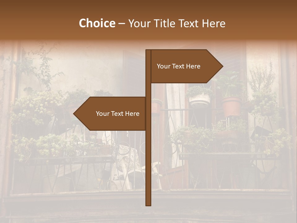 Artistic Work Of My Own In Retro Style - Postcard From Italy. - Architecture Urban Orvieto, Umbria, Italy PowerPoint Template