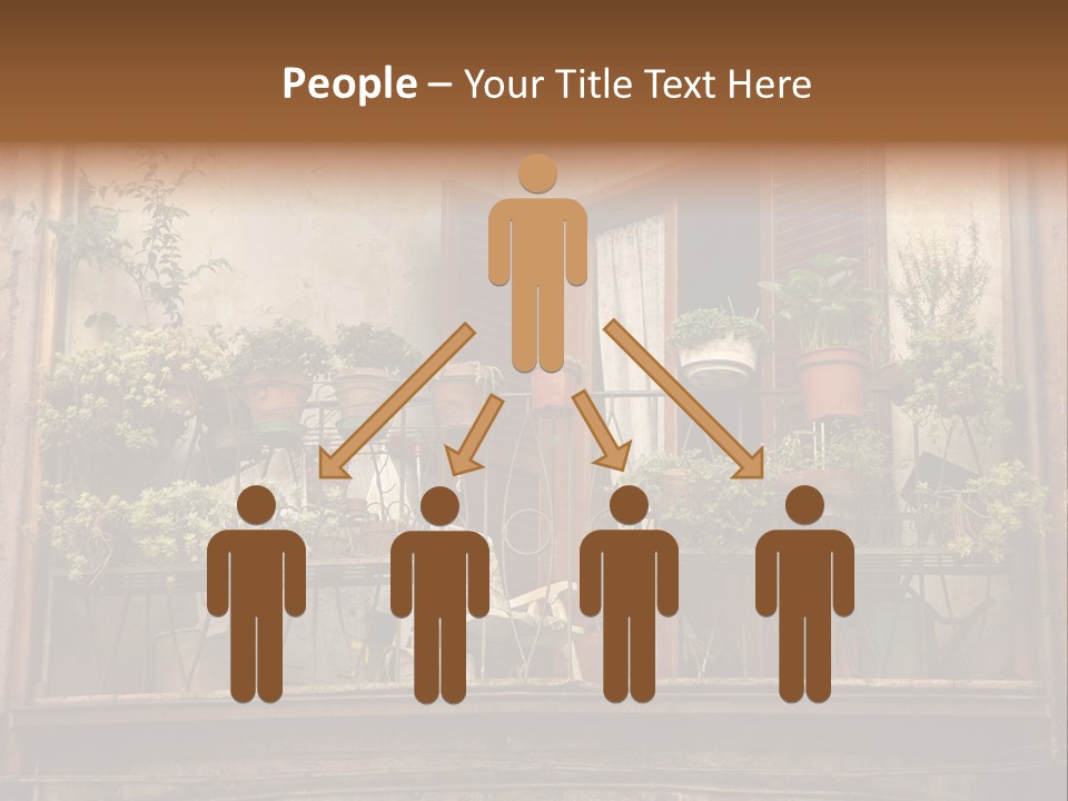 Artistic Work Of My Own In Retro Style - Postcard From Italy. - Architecture Urban Orvieto, Umbria, Italy PowerPoint Template