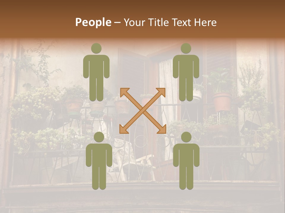 Artistic Work Of My Own In Retro Style - Postcard From Italy. - Architecture Urban Orvieto, Umbria, Italy PowerPoint Template