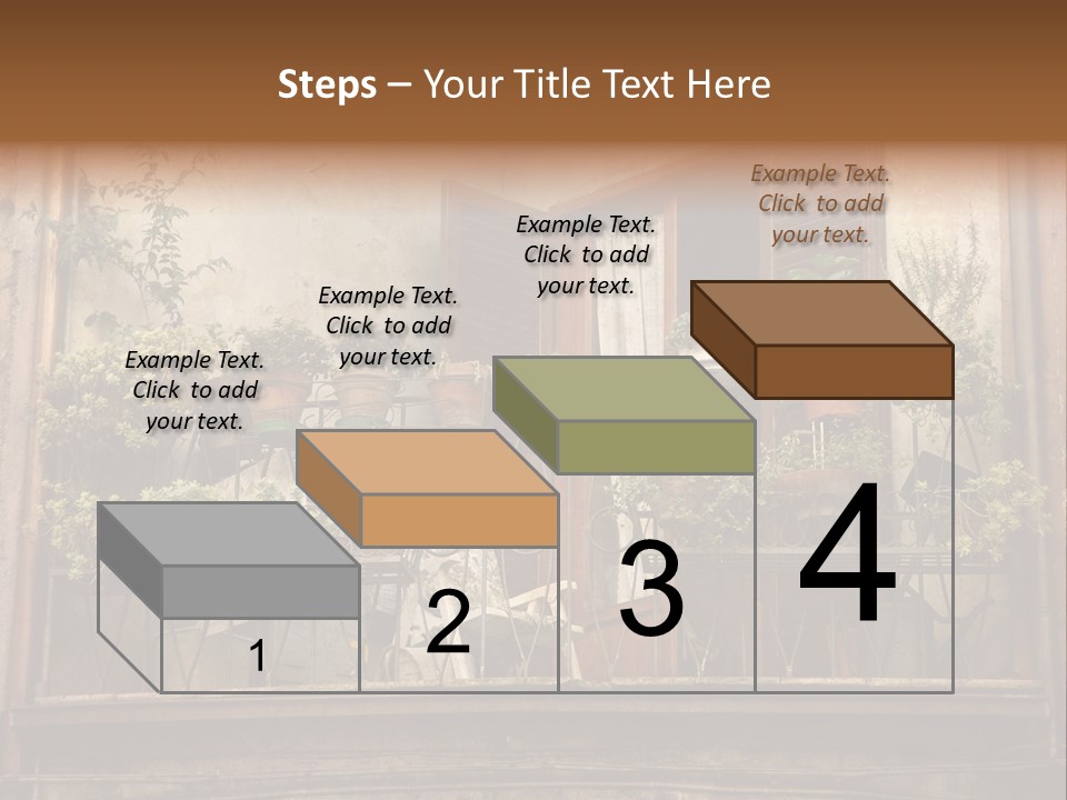 Artistic Work Of My Own In Retro Style - Postcard From Italy. - Architecture Urban Orvieto, Umbria, Italy PowerPoint Template