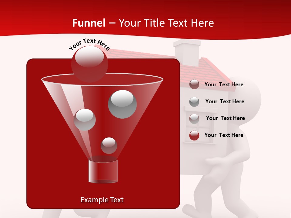 Two 3D Humans Carry A Home In Their Hands PowerPoint Template