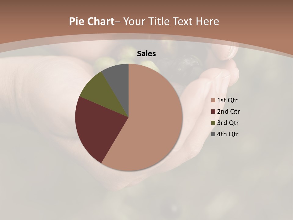 A Person Holding A Handful Of Olives In Their Hands PowerPoint Template