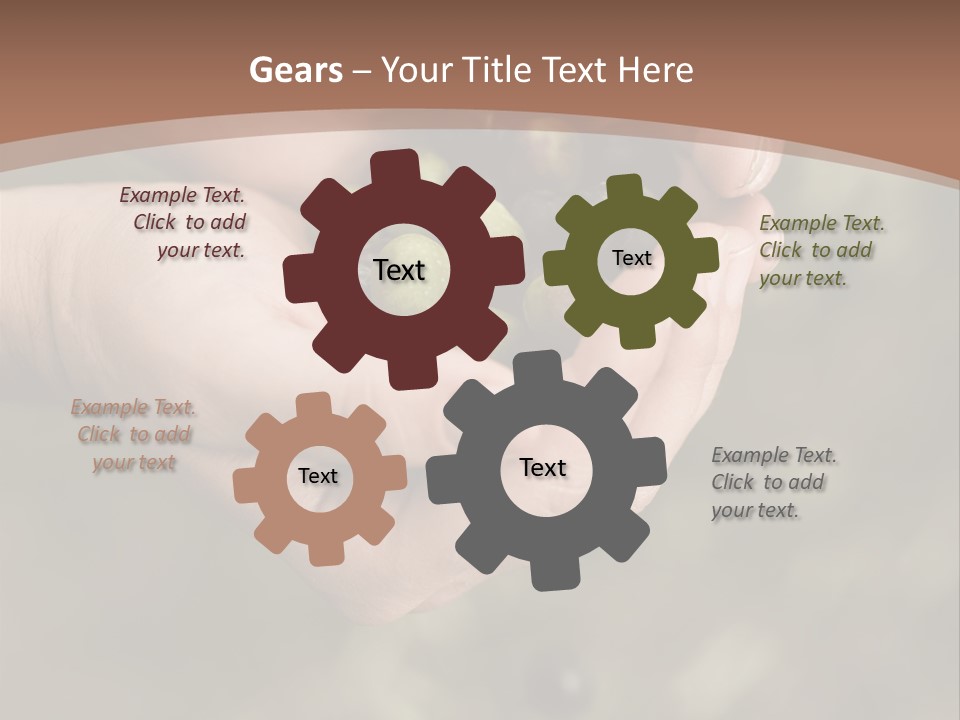 A Person Holding A Handful Of Olives In Their Hands PowerPoint Template