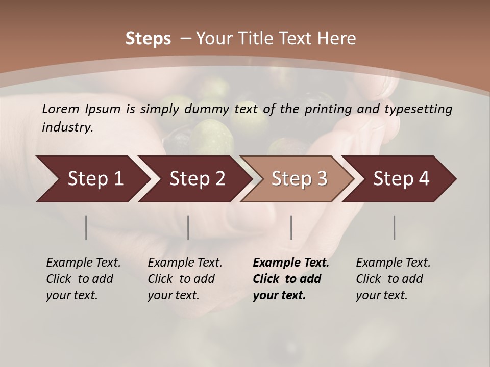 A Person Holding A Handful Of Olives In Their Hands PowerPoint Template