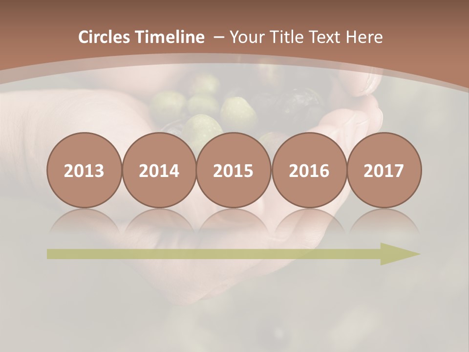 A Person Holding A Handful Of Olives In Their Hands PowerPoint Template