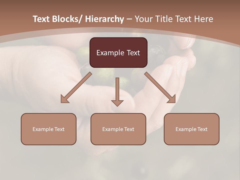 A Person Holding A Handful Of Olives In Their Hands PowerPoint Template