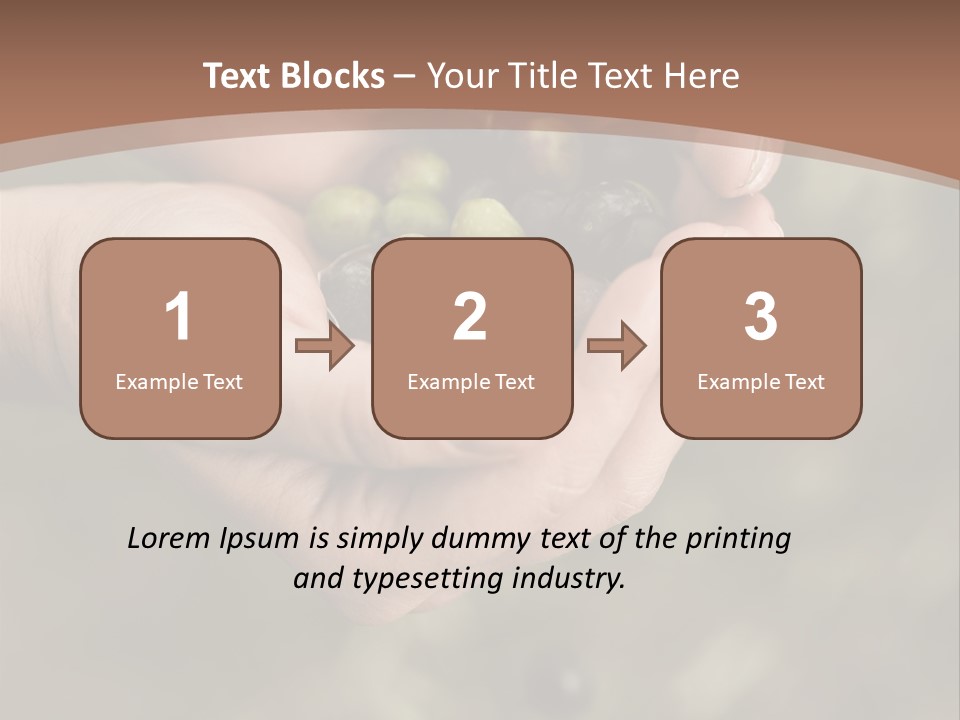 A Person Holding A Handful Of Olives In Their Hands PowerPoint Template