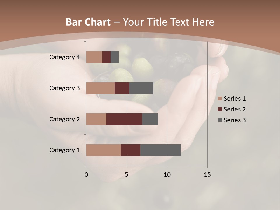 A Person Holding A Handful Of Olives In Their Hands PowerPoint Template