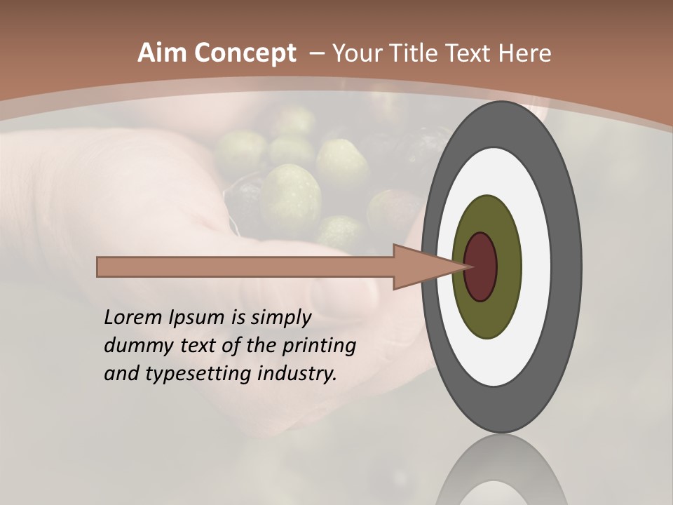 A Person Holding A Handful Of Olives In Their Hands PowerPoint Template