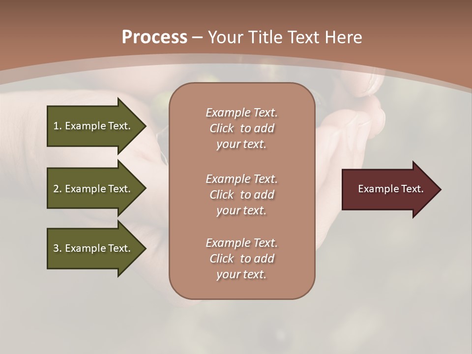 A Person Holding A Handful Of Olives In Their Hands PowerPoint Template