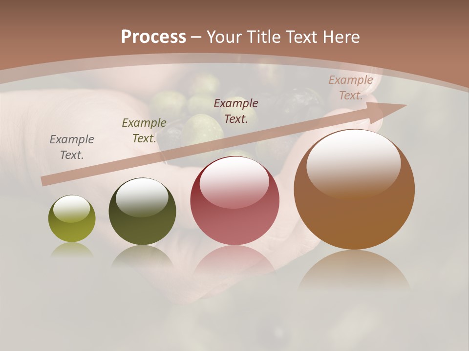 A Person Holding A Handful Of Olives In Their Hands PowerPoint Template