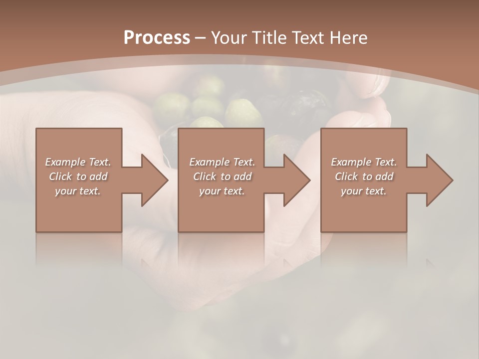 A Person Holding A Handful Of Olives In Their Hands PowerPoint Template