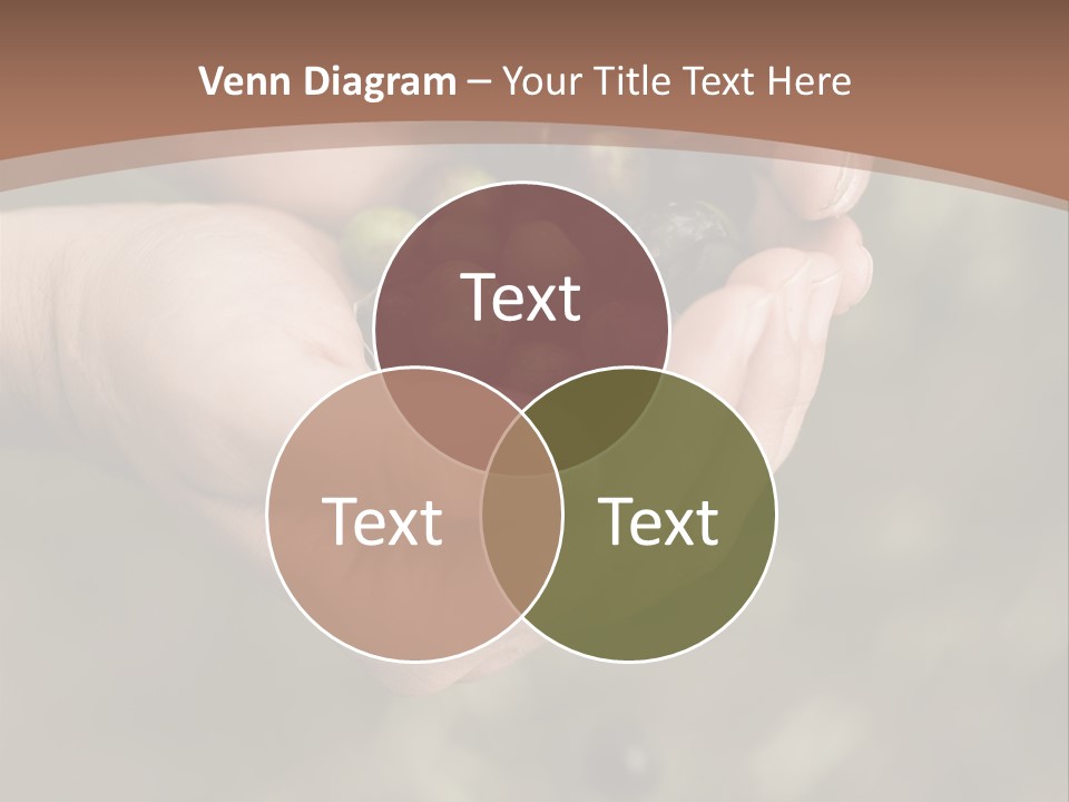 A Person Holding A Handful Of Olives In Their Hands PowerPoint Template