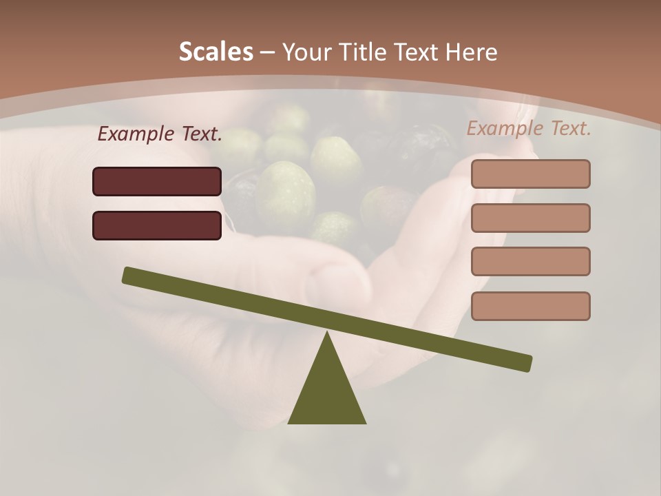 A Person Holding A Handful Of Olives In Their Hands PowerPoint Template