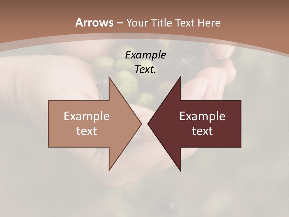 A Person Holding A Handful Of Olives In Their Hands PowerPoint Template