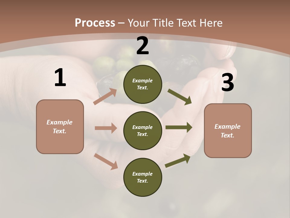 A Person Holding A Handful Of Olives In Their Hands PowerPoint Template