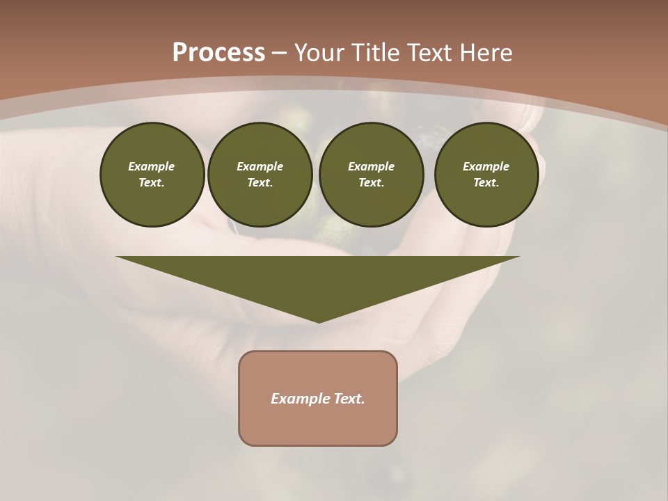 A Person Holding A Handful Of Olives In Their Hands PowerPoint Template