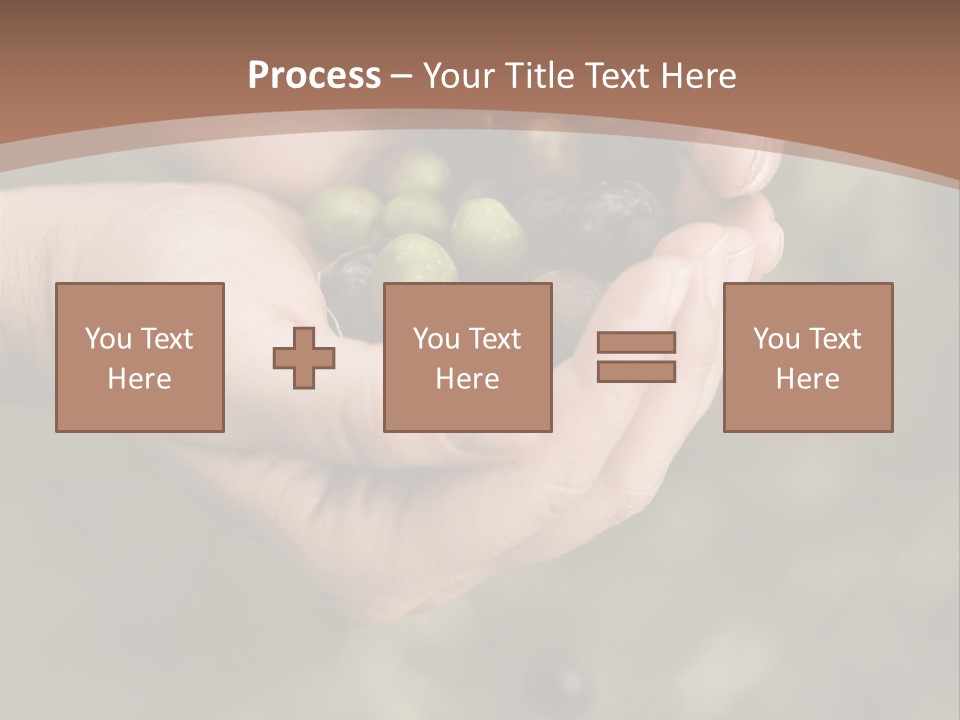 A Person Holding A Handful Of Olives In Their Hands PowerPoint Template