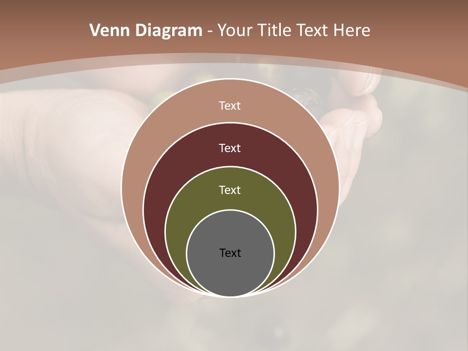 A Person Holding A Handful Of Olives In Their Hands PowerPoint Template