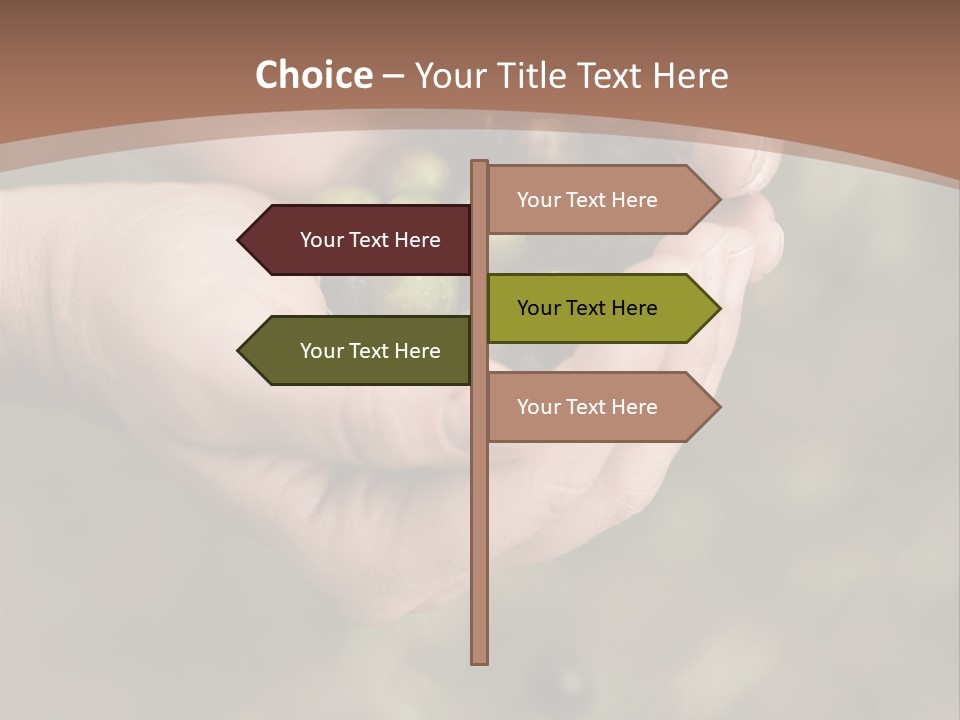 A Person Holding A Handful Of Olives In Their Hands PowerPoint Template