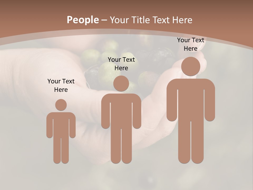 A Person Holding A Handful Of Olives In Their Hands PowerPoint Template