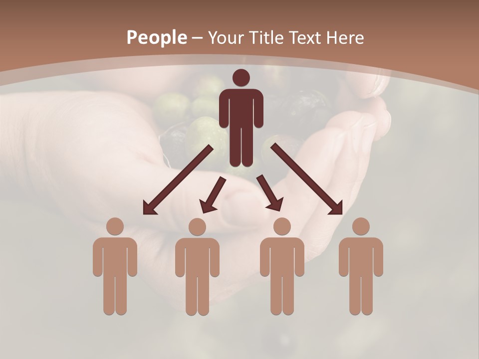 A Person Holding A Handful Of Olives In Their Hands PowerPoint Template