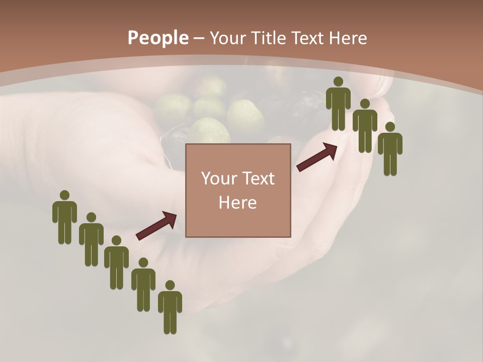A Person Holding A Handful Of Olives In Their Hands PowerPoint Template