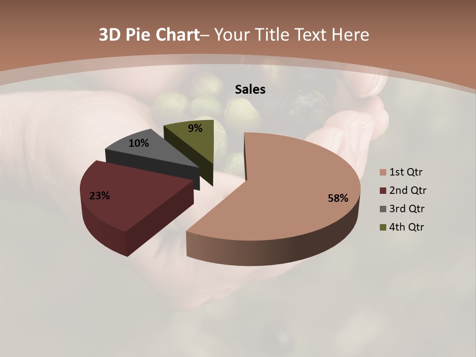A Person Holding A Handful Of Olives In Their Hands PowerPoint Template