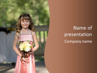 Flower Girl PowerPoint Template