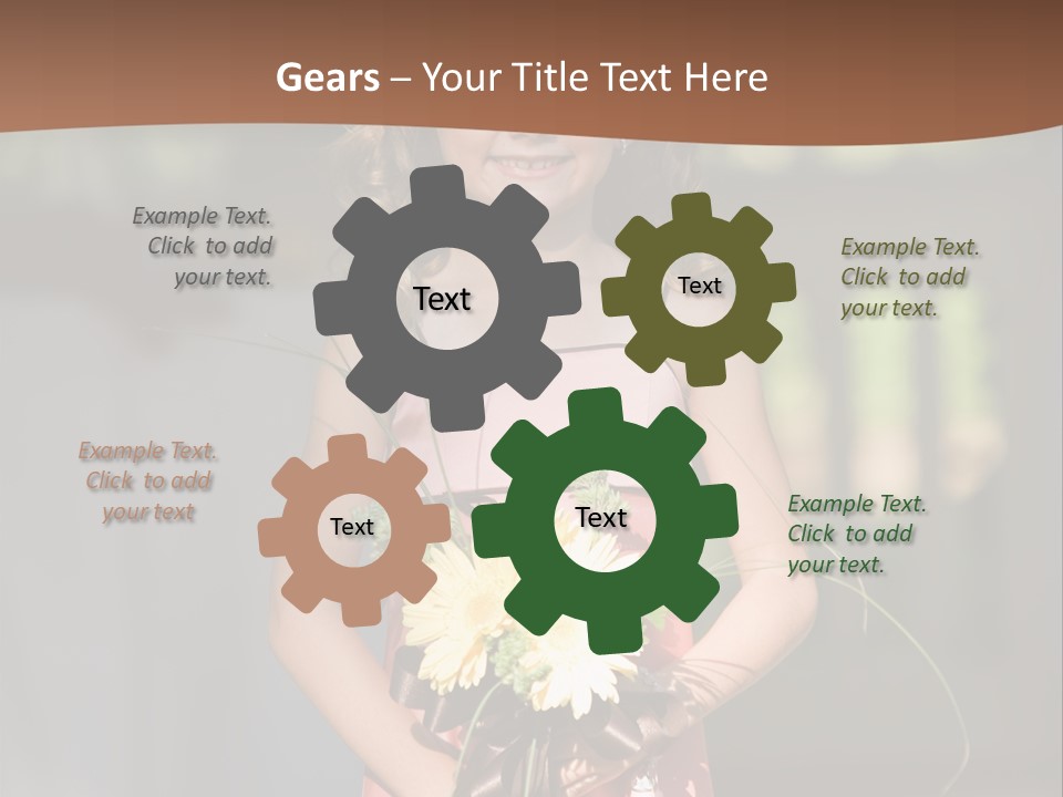 Flower Girl PowerPoint Template