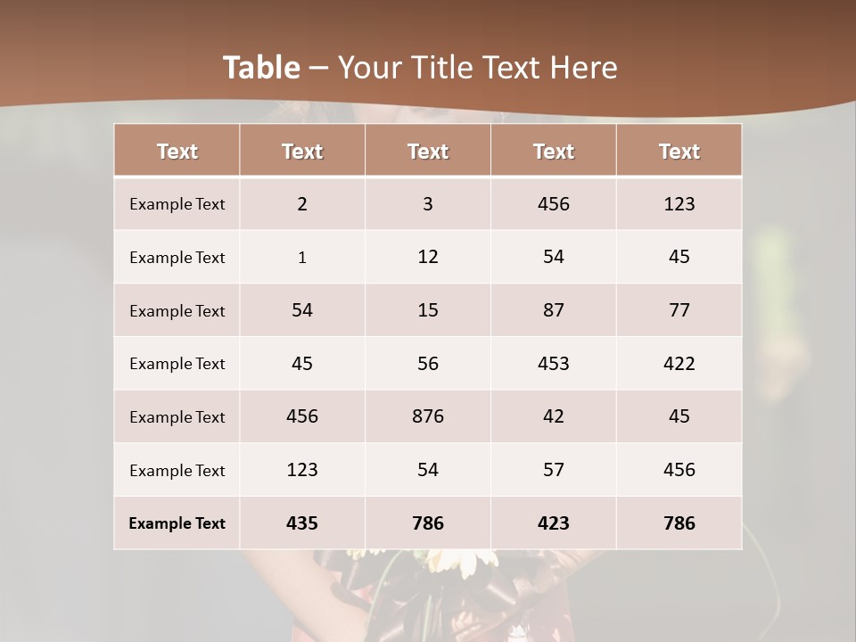 Flower Girl PowerPoint Template