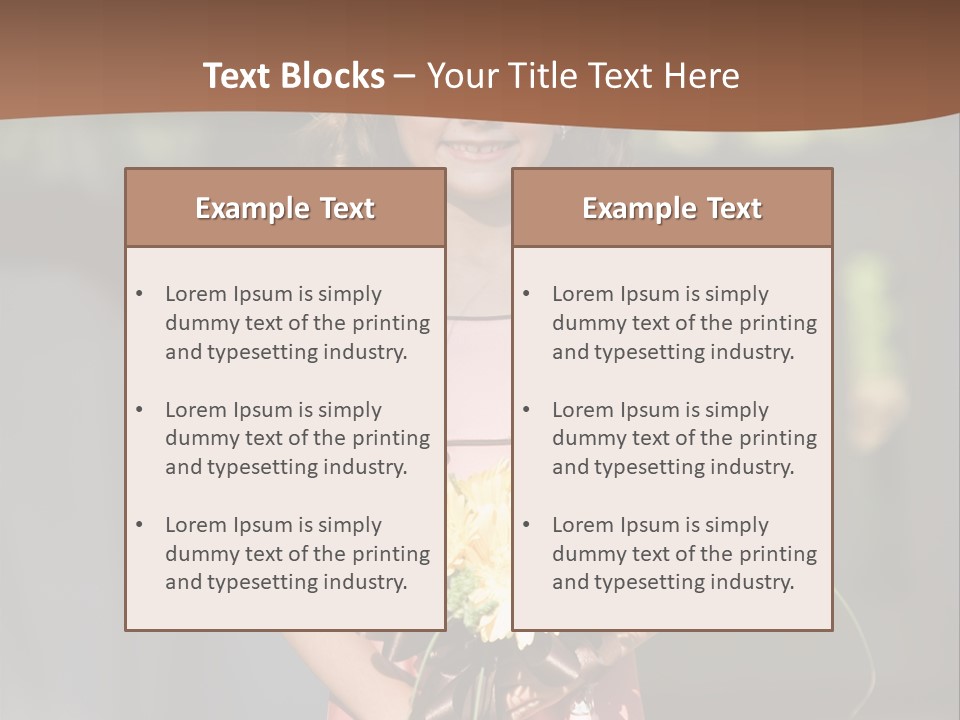 Flower Girl PowerPoint Template