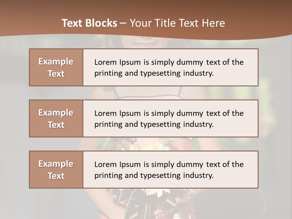 Flower Girl PowerPoint Template