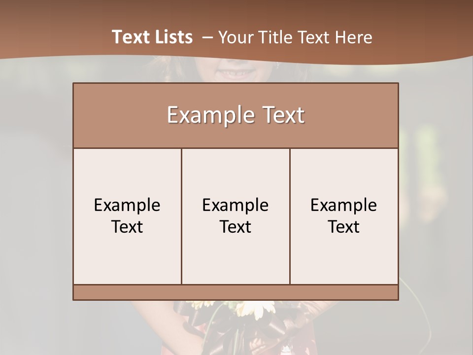 Flower Girl PowerPoint Template