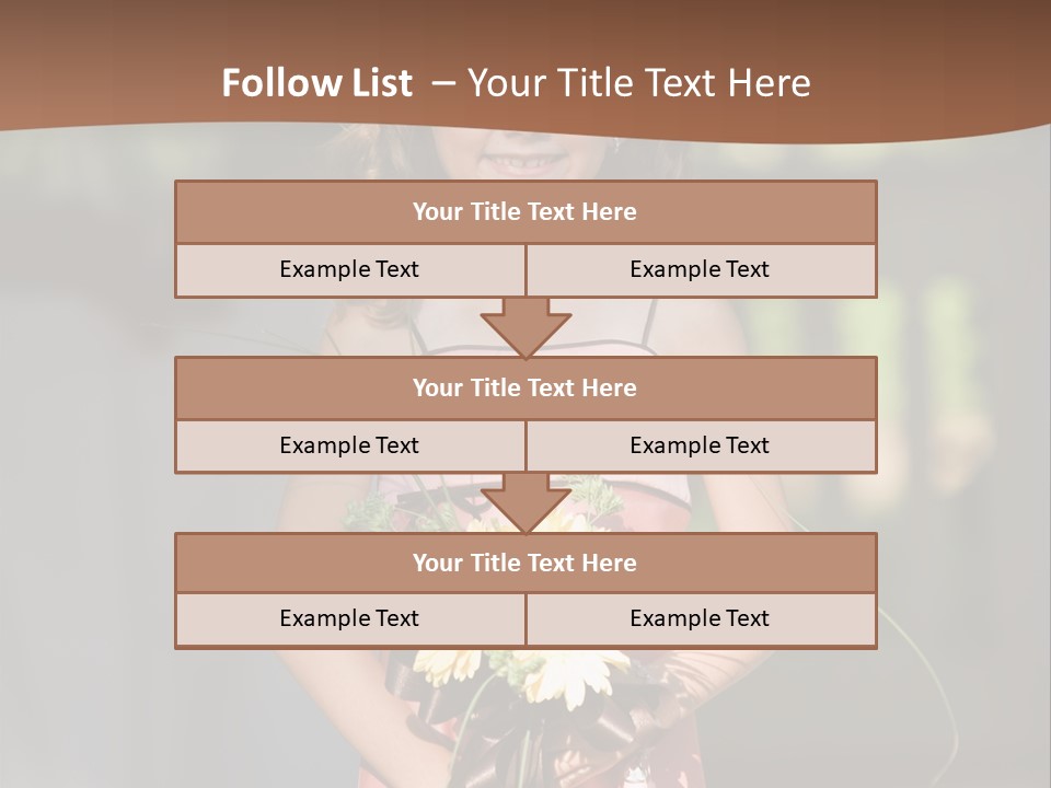 Flower Girl PowerPoint Template