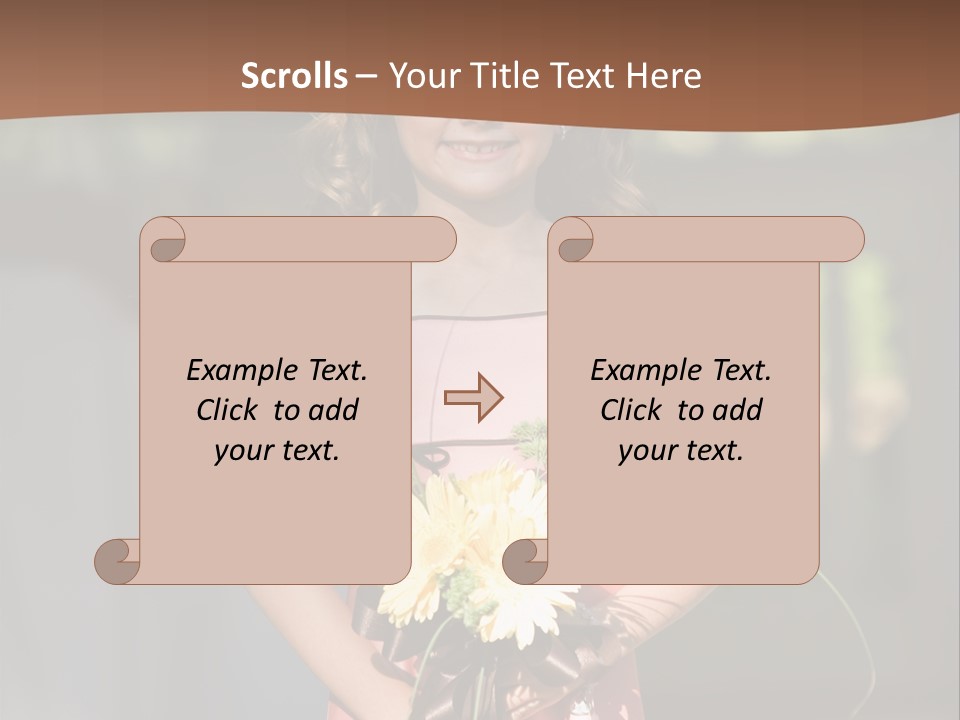 Flower Girl PowerPoint Template