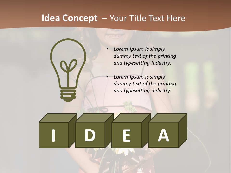 Flower Girl PowerPoint Template