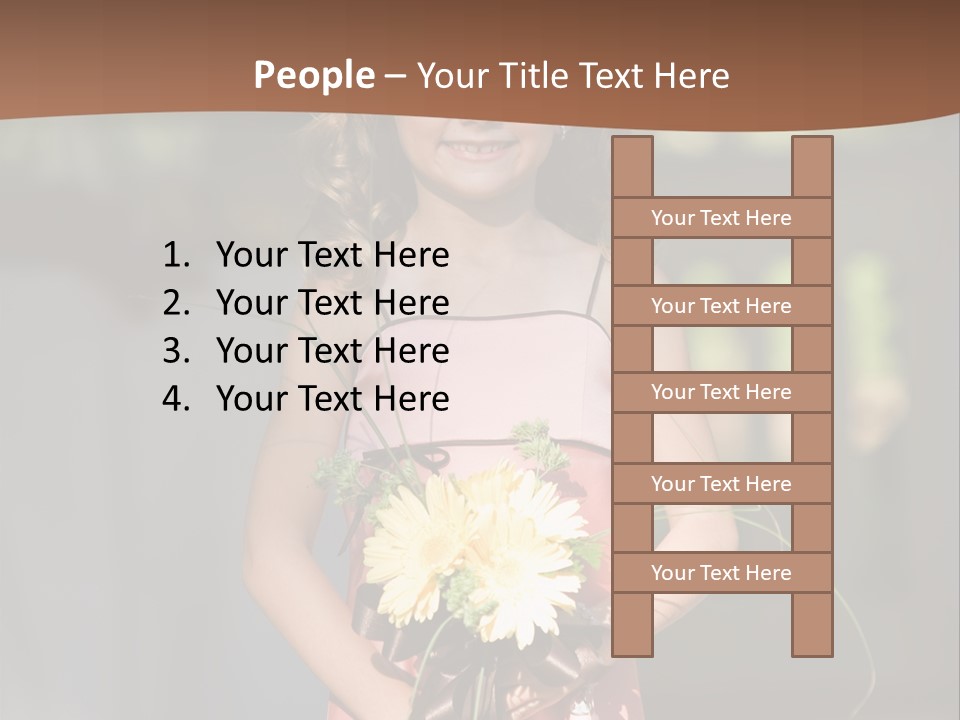 Flower Girl PowerPoint Template