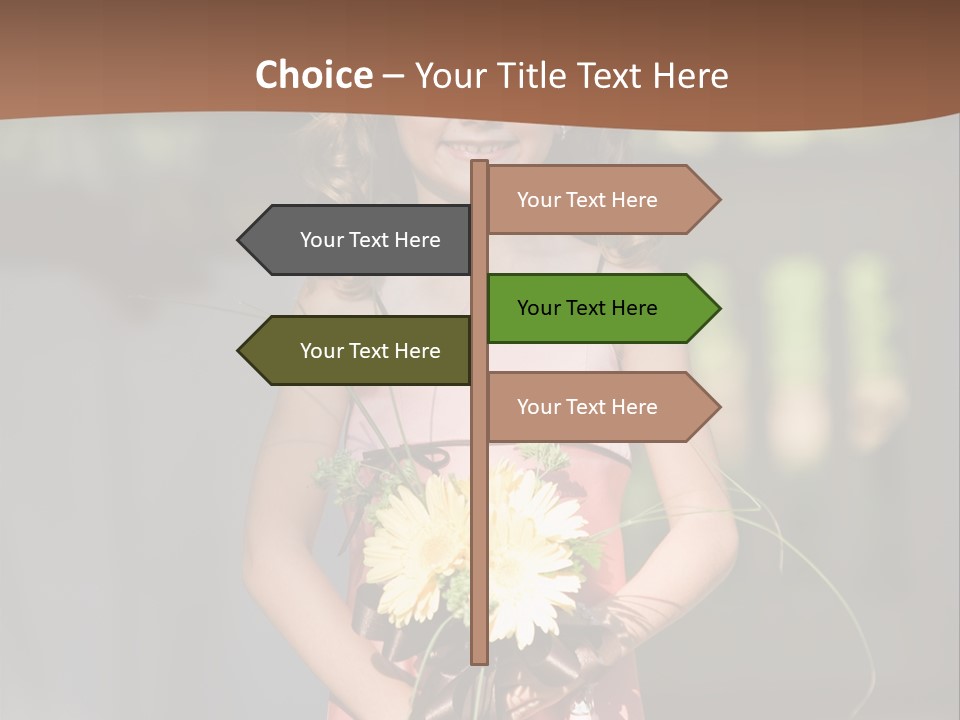 Flower Girl PowerPoint Template