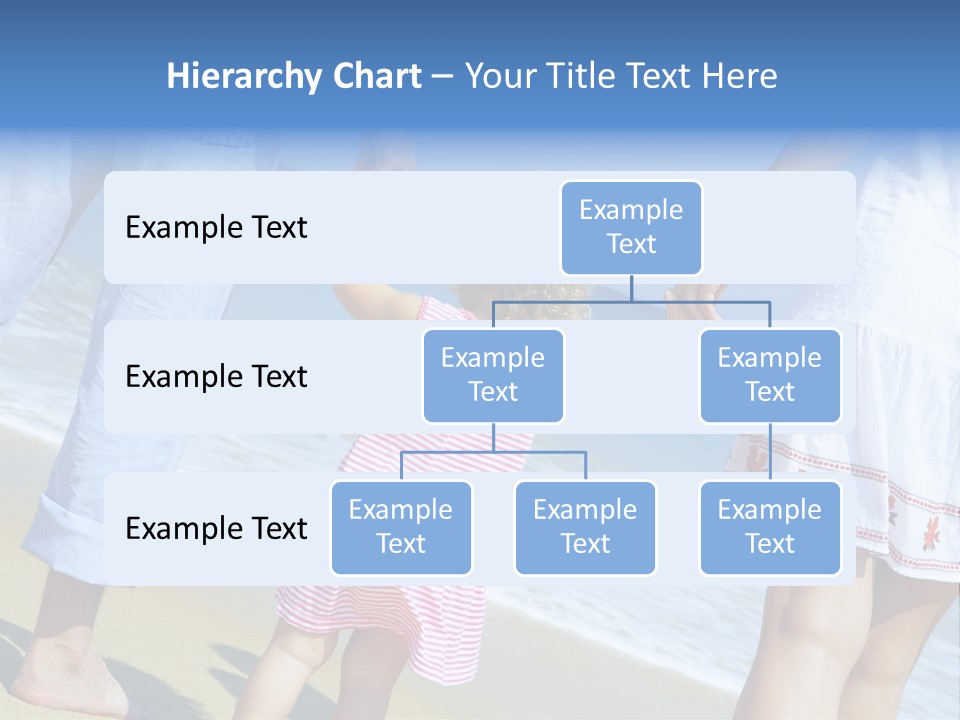 View Of Young Family Having Fun On The Beach PowerPoint Template