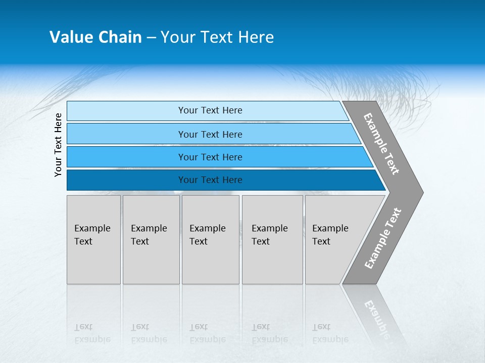 Close-Up De Uma Bela Mulher Com Olhos Azuis PowerPoint Template