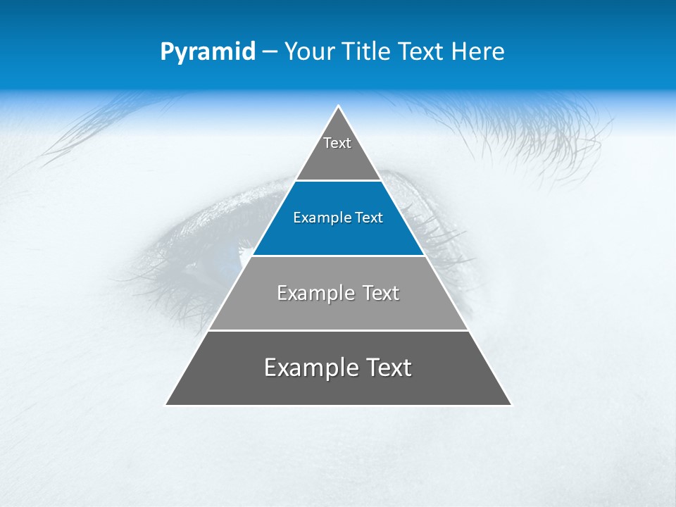 Close-Up De Uma Bela Mulher Com Olhos Azuis PowerPoint Template