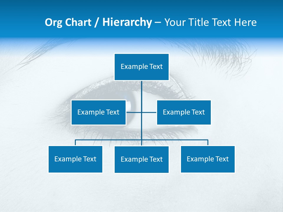 Close-Up De Uma Bela Mulher Com Olhos Azuis PowerPoint Template