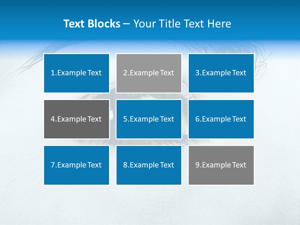 Close-Up De Uma Bela Mulher Com Olhos Azuis PowerPoint Template