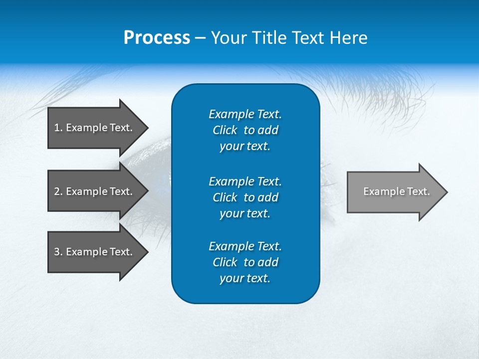 Close-Up De Uma Bela Mulher Com Olhos Azuis PowerPoint Template