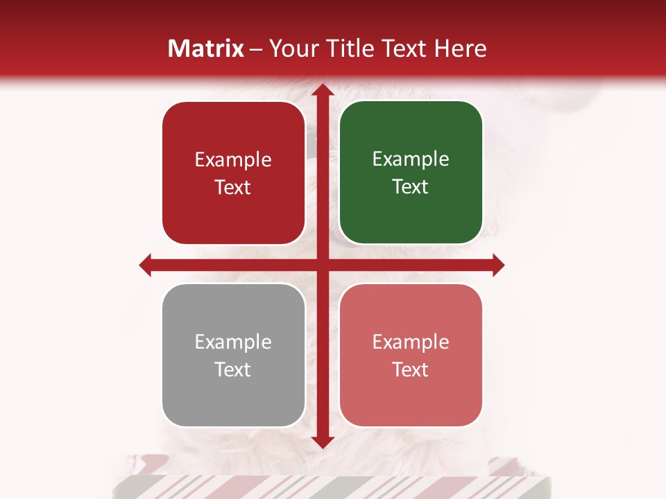 Dog In Santa Hat PowerPoint Template