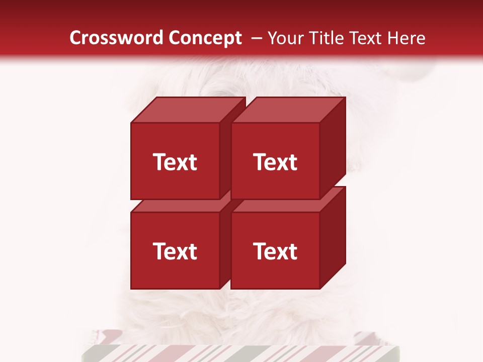 Dog In Santa Hat PowerPoint Template