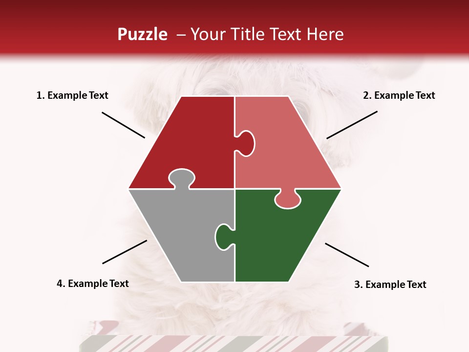 Dog In Santa Hat PowerPoint Template