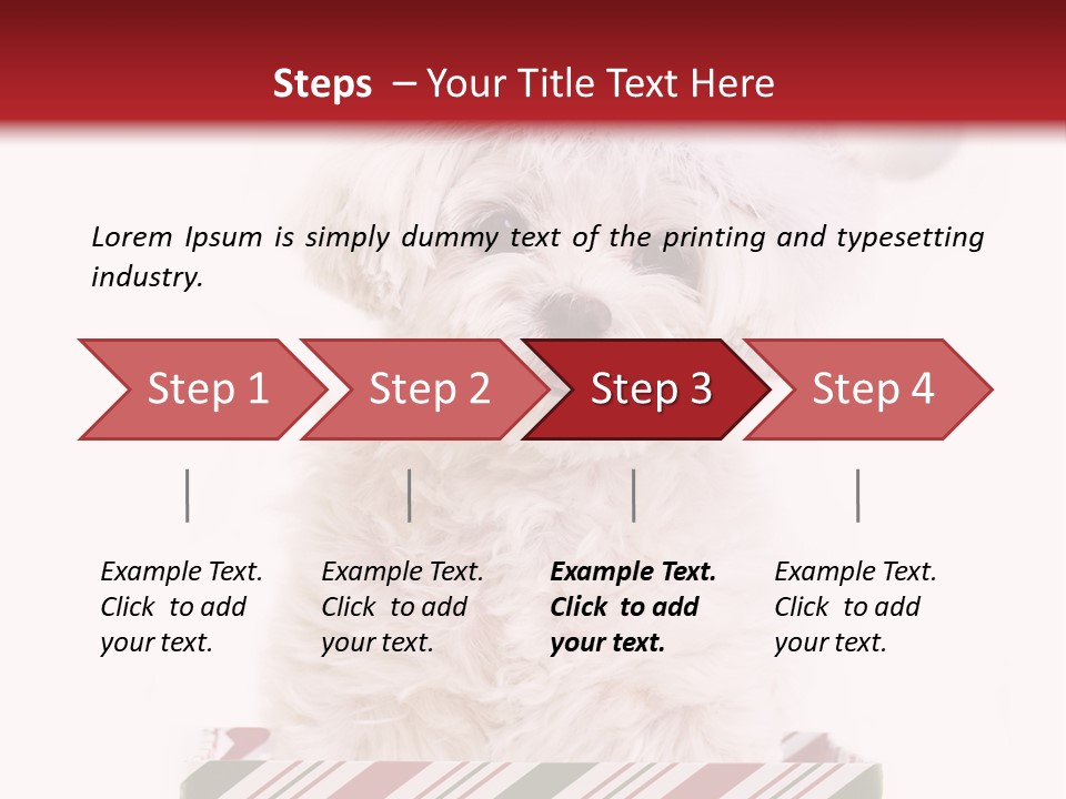 Dog In Santa Hat PowerPoint Template