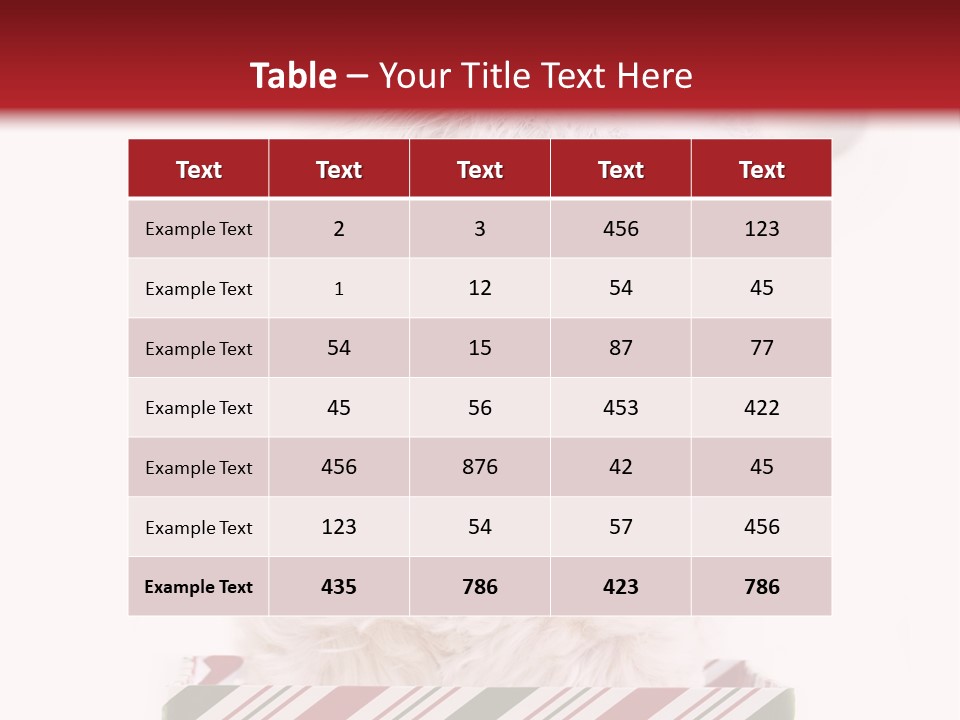 Dog In Santa Hat PowerPoint Template